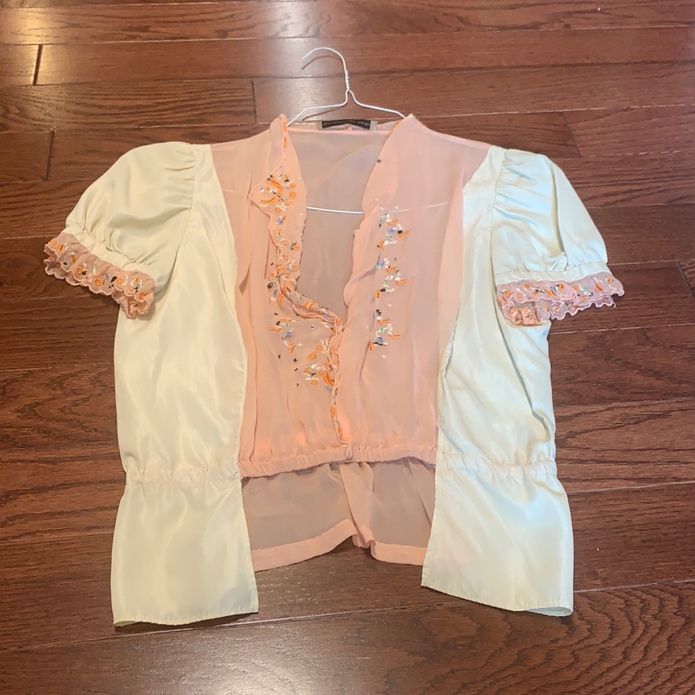Beautiful Balenciaga see through top size small